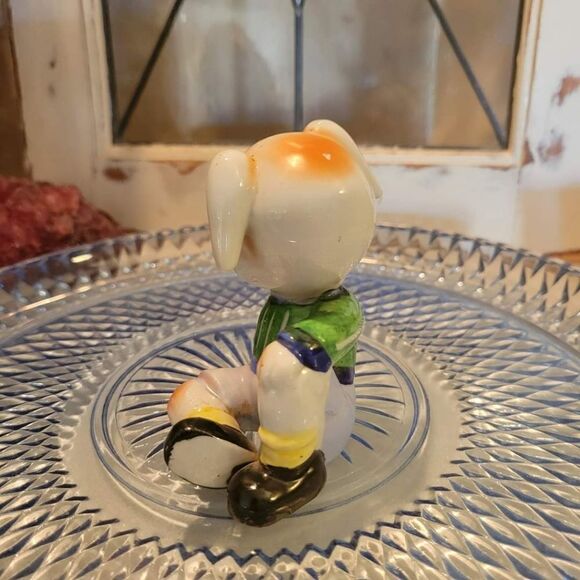 Vintage 1950's Anthropomorphic Pig Boy Handpainted Ceramic Figurine - Japan - Picture 4 of 11